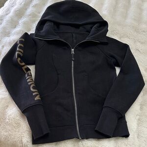 lululemon athletica  Black and Gold Hoodie